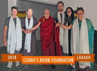 Csoma’s Room Foundation on audience for the second time, with the Dalai Lama